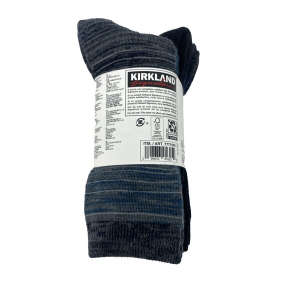 Kirkland Women's Crew Socks | 4 Pairs | Multicoloured | Size 6-10.5 **NEW - Picture 2 of 3